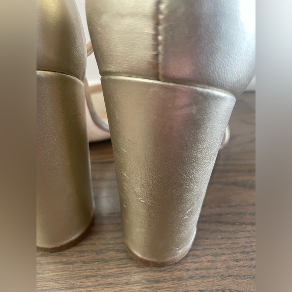 Sam Edelman Women’s Yaro Heeled Sandal - 4 inch, Gold - Picture 6 of 7